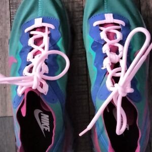 Nike Vibrant Blue and Green Athletic Shoes